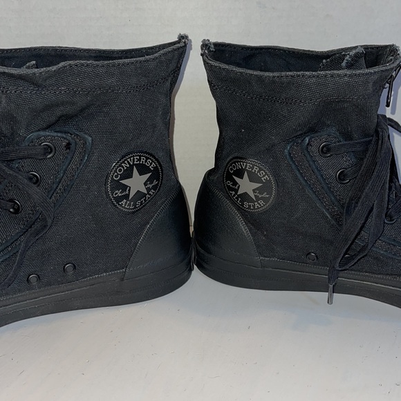 Converse Chuck Taylor Hi Top Black XHi Combat Boot Zipper M 11 W 13 - Picture 5 of 8